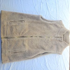 3For$20 Womens Calvin Klein Beige Fleece Vest Size M
